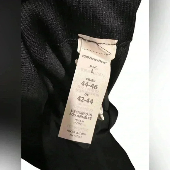 🟣Marika Black Lace Ankle Leggings – Size Large - Picture 6 of 6